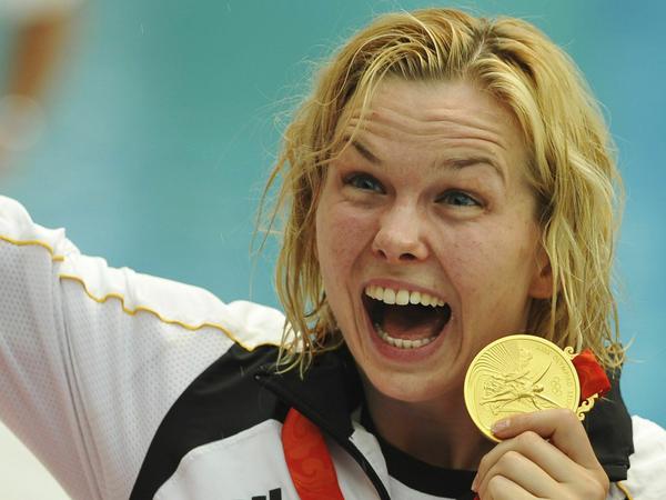 Goldener Weg. Britta Steffen schwamm für Potsdam bei „Jugend trainiert“ und holte später zwei Olympiasiege.