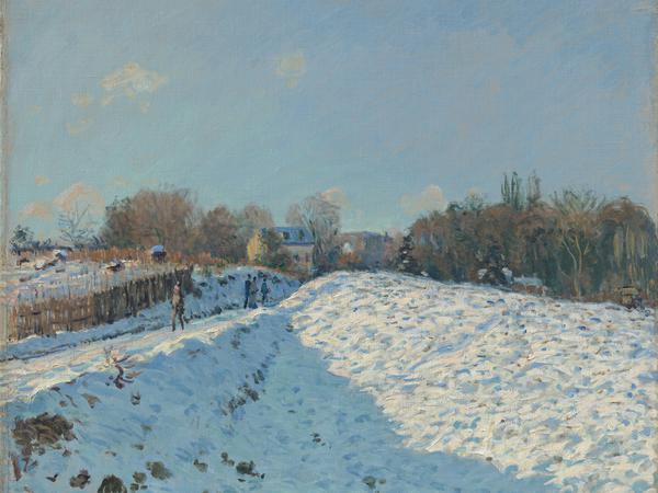 Alfred Sisley: "Schnee in Louveciennes" (1874), entstanden in der sogenannten Kleinen Eiszeit, als es noch Schnee gab.