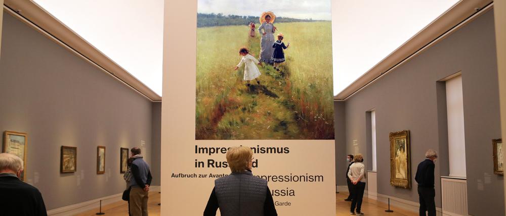 Im Museum Barberini war bis vor Kurzem "Impressionismus in Russland" zu sehen. Jetzt haben Geflüchtete aus der Ukraine hier freien Eintritt. 