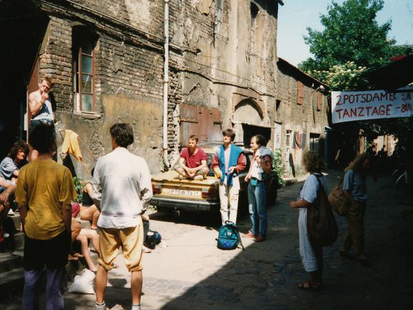 Die 2. Potsdamer Tanztage an der fabrik in der Gutenbergstraße im Jahr 1992.