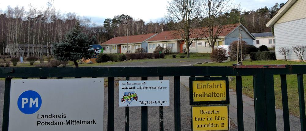 Die Flüchtlingsunterkunft am Weitzgrunder Weg in Bad Belzig.