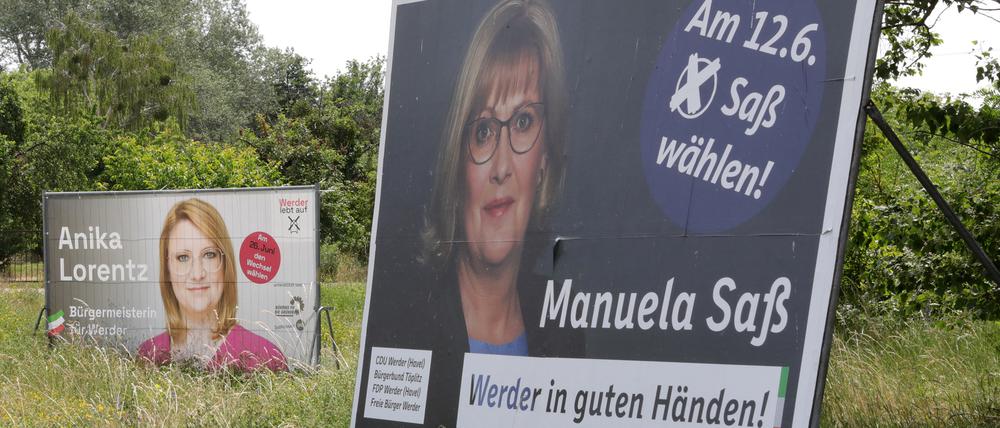 Am Sonntag ist Stichwahl zwischen der amtierenden Bürgermeisterin Manuela Saß (CDU) und Anika Lorentz (parteilos).