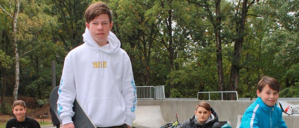 Der neue Skatepark wird von Beelitzer Jugendlichen angenommen.