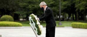 Am ersten Tag der Olympischen Spiele hatte IOC-Präsident Thomas Bach zum Gedenke Hiroshima besucht.
