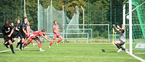 Unions Elisa Spolaczyk erzielte gegen Babelsberg das Tor zum 2:0.