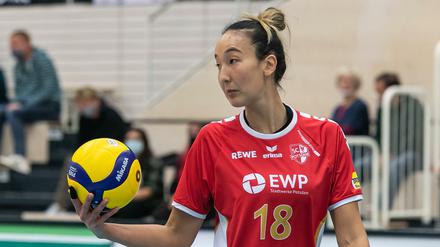 Ana Tiemi Takagui steht vor ihrem letzten Spiel für den SC Potsdam.