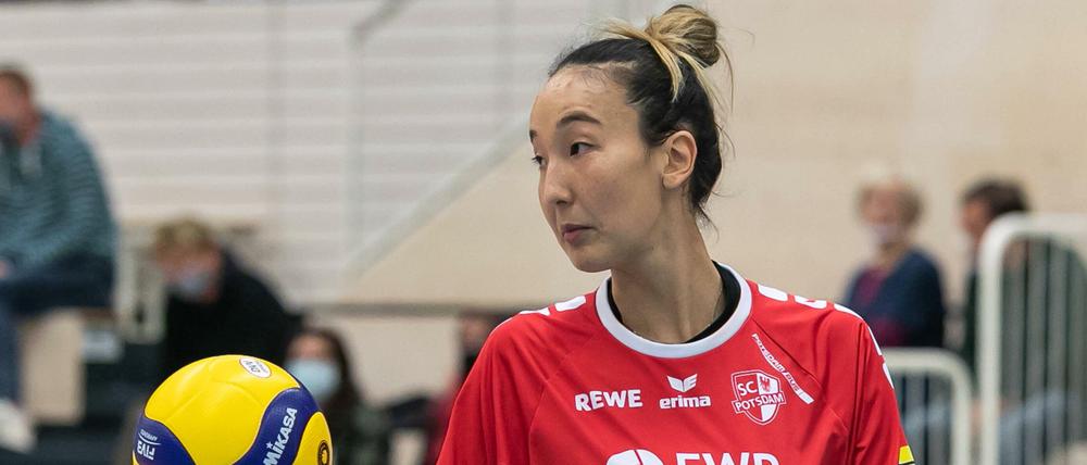 Ana Tiemi Takagui steht vor ihrem letzten Spiel für den SC Potsdam.