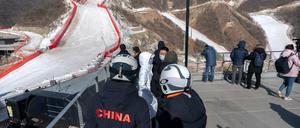 Das nationale Alpine Skicenter im Distrikt von Yanqing wäre bereit für die Winterspiele.